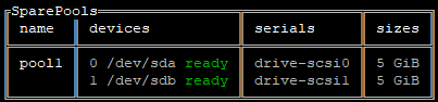 xicli pool show output example